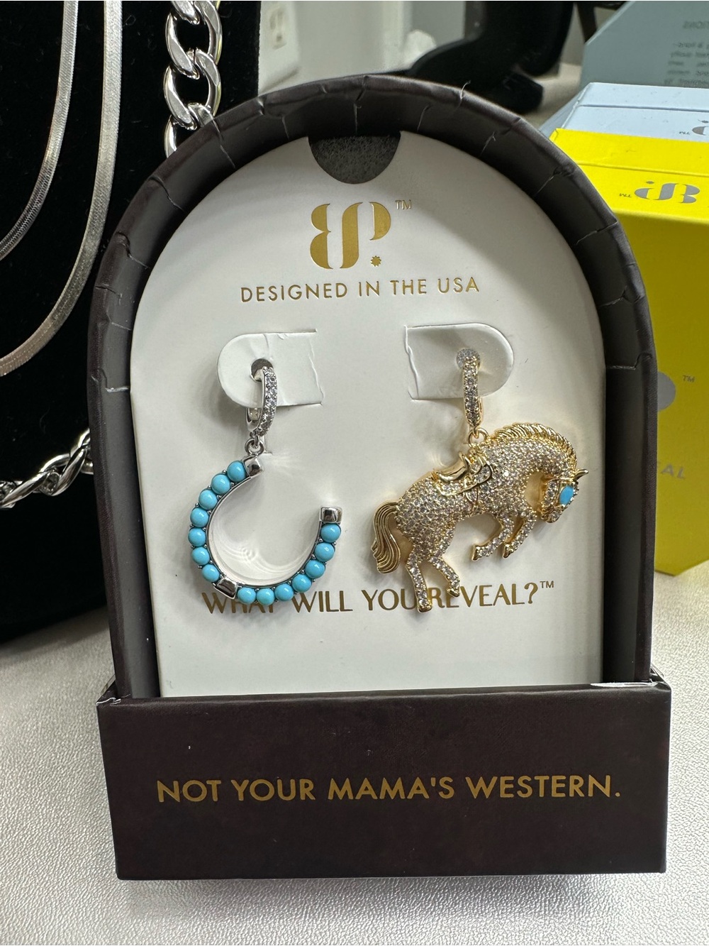 I Don’t Compete - Turquoise Magnesite & Diamond Cubic Zirconia BP